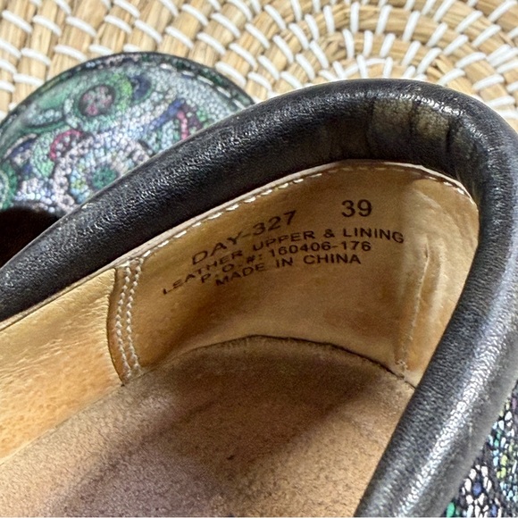 Alegria Dayna 327 Mary Jane Shoes Leather Comfort in Multi Spiro Blues 39/US 9 - Picture 12 of 15